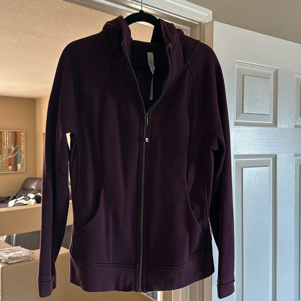 Lululemon Scuba Sweatshirt - Maroon - Size 12 EUC